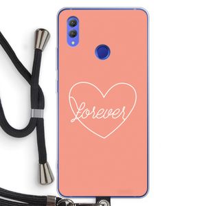 Forever heart: Honor Note 10 Transparant Hoesje met koord