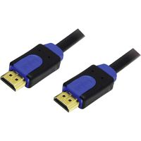 LogiLink CHB1103 HDMI-kabel HDMI Aansluitkabel HDMI-A-stekker, HDMI-A-stekker 3.00 m Zwart 4K UHD - thumbnail