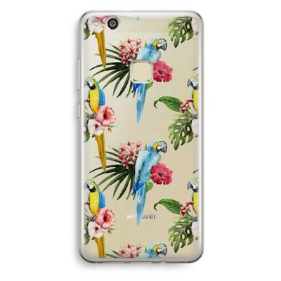 Kleurrijke papegaaien: Huawei Ascend P10 Lite Transparant Hoesje