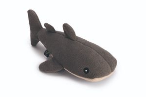 Beeztees Minus One hondenspeelgoed walvis grijs