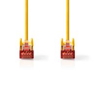 Nedis CAT6 Netwerkkabel | RJ45 Male | RJ45 Male | S/FTP | 0.25 m | Rond | LSZH | Geel | Label - CCGL85221YE025