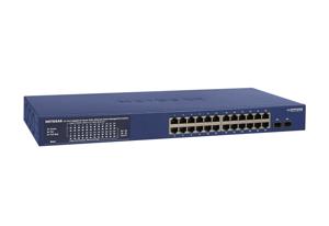 NETGEAR 24P GE POE+SMART SWITCH - Switch Managed L2/L3/L4 Gigabit Ethernet (10/100/1000) Power over Ethernet (PoE) Blauw