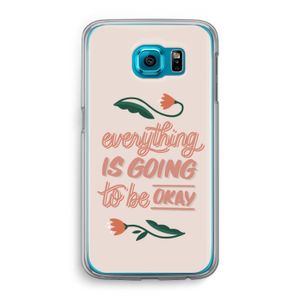 Optimistic flower girl: Samsung Galaxy S6 Transparant Hoesje