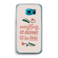 Optimistic flower girl: Samsung Galaxy S6 Transparant Hoesje