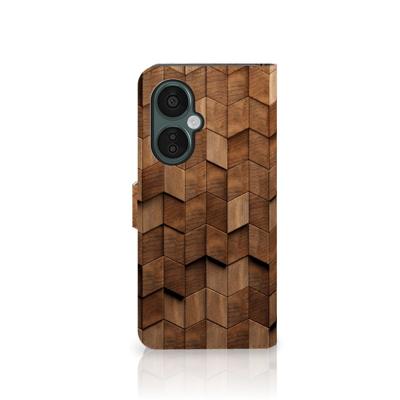 Book Style Case voor OnePlus Nord CE 3 Lite Wooden Cubes