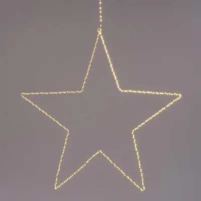 Anna&apos;s Collection LED ster metaal 300 lampjes wit Ø 56cm, warm wit