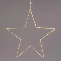 Anna&apos;s Collection LED ster metaal 300 lampjes wit Ø 56cm, warm wit