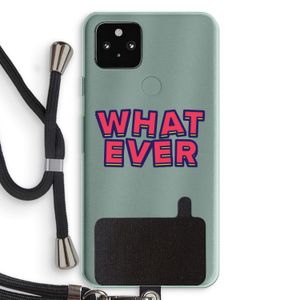 Whatever: Pixel 5a 5G Transparant Hoesje met koord