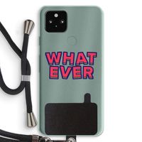 Whatever: Pixel 5a 5G Transparant Hoesje met koord