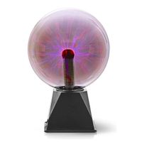 Nedis FUDI215BK Plasmalichtbal 20 cm Zwart/Glas Nedis FUDI215BK Plasmalichtbal 20 cm Zwart/Glas