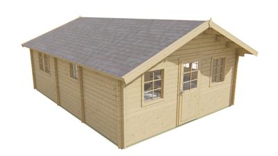 Blokhut - Tuinhuis Cadiz | 44 mm | bruin geïmpregneerd