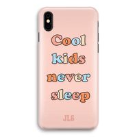 Cool Kids Never Sleep: iPhone Xs Volledig Geprint Hoesje