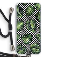 Geometrische jungle: Samsung Galaxy A10 Transparant Hoesje met koord