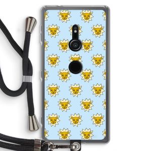 Leeuwenkoppen: Sony Xperia XZ2 Transparant Hoesje met koord