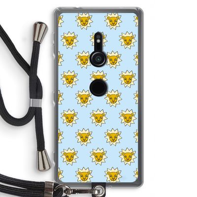 Leeuwenkoppen: Sony Xperia XZ2 Transparant Hoesje met koord