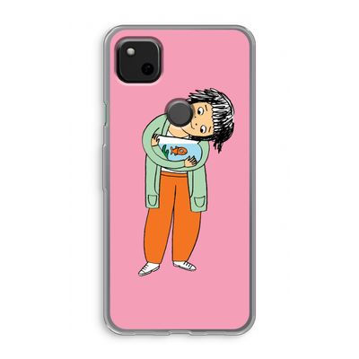Visknuffel: Google Pixel 4a Transparant Hoesje