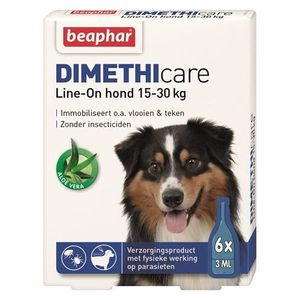 Dimethicare line-on hond tegen vlooien en teken