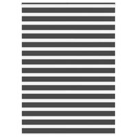 VidaXL Zebra rolgordijn 160x230 cm stofbreedte 155,9 cm zwart