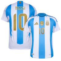 Argentinië Authentic Heat.RDY Shirt Thuis 2024-2025 + Messi 10 (Goud)