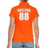Holland shirt met rugnummer 88 - Nederland fan poloshirt / outfit voor dames 2XL  - - thumbnail