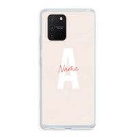 Strawberry Milkshake: Samsung Galaxy S10 Lite Transparant Hoesje