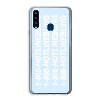 Hotline bling blue: Samsung Galaxy A20s Transparant Hoesje