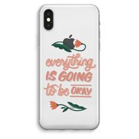 Optimistic flower girl: iPhone XS Max Transparant Hoesje