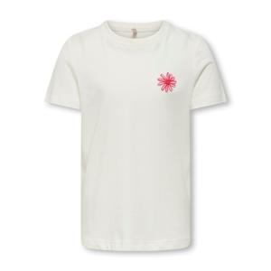 Kids ONLY zomer t-shirt S/S meisjes - off wit - Kogsenna