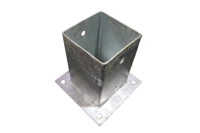 Waelbers Paalhouder op plaat 91mm, thermisch verzinkt (FV) - 1 Stuk(s) - 428323.99