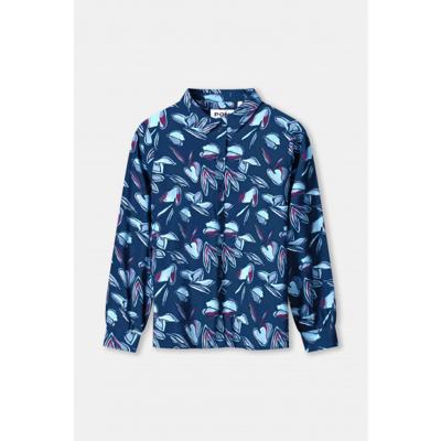 Pom Amsterdam - Blauw | Dames | Blouse | Blauw | 44 | regular | Kamst mode Pom Amsterdam - Blauw | Dames | Blouse | Blauw | 44 | regular | Kamst mode