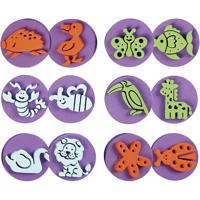 Creativ Company Foam stempels, dieren, d 7,5 cm, dikte 2,5 cm, 6 stuk/ 1 doos