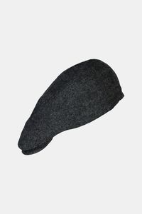 Grote Maten pet met klep, Heren, zwart, Maat: L, Synthetische vezels/Polyester/Wol, JP1880