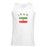 Witte heren tanktop Iran 2XL  -