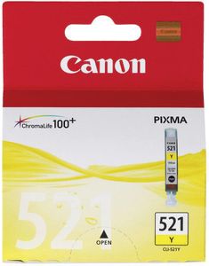 Canon inktcartridge CLI-521Y, 447 pagina's, OEM 2936B001, geel