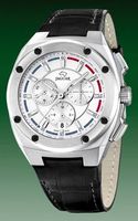 Horlogeband Jaguar J806-1 / J806-2 / J806-3 / J806-4 Leder Zwart 16mm - thumbnail
