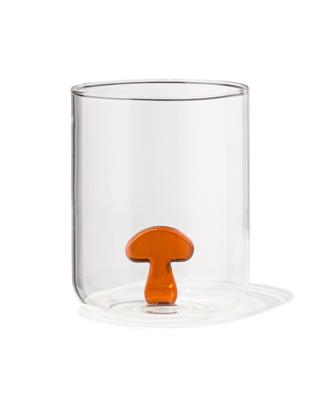 HEMA Glas Met Paddenstoel 450ml Herfst (terra)
