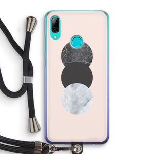 Marmeren cirkels: Huawei P Smart (2019) Transparant Hoesje met koord