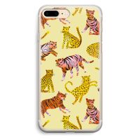 Cute Tigers and Leopards: iPhone 7 Plus Transparant Hoesje