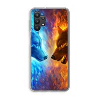Fire & Ice: Samsung Galaxy A32 5G Transparant Hoesje