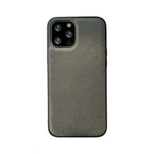 iPhone 12 Pro Max hoesje - Backcover - Stofpatroon - TPU - Grijs