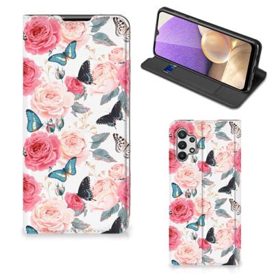 Samsung Galaxy A32 5G Smart Cover Butterfly Roses Samsung Galaxy A32 5G Smart Cover Butterfly Roses