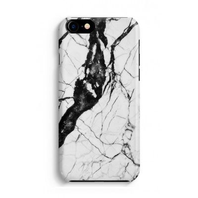 Witte marmer 2: iPhone 8 Volledig Geprint Hoesje