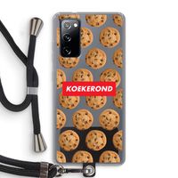 Koekerond: Samsung Galaxy S20 FE / S20 FE 5G Transparant Hoesje met koord Koekerond: Samsung Galaxy S20 FE / S20 FE 5G Transparant Hoesje met koord