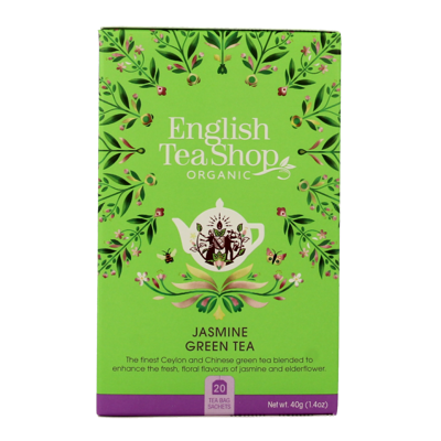 Jasmin green tea bio 20 Zakjes Jasmin green tea bio 20 Zakjes