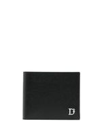 DSQUARED2 portefeuille pliant en cuir à plaque logo - Noir - thumbnail