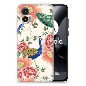 TPU Hoesje voor Motorola Edge 30 Neo Pink Peacock