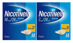 Nicotinell Pleisters Combi voor matige/ lichte roker - 14 mg + 7 mg -