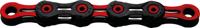 KMC dlc 10 116 schakels - roodzwart - fietsketting