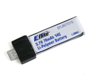 E-flite 70mAh 1S 3.7V 14C LiPo accu