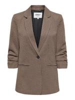 Only Onllettie Life 3/4 Check Blazer Tlr Blazers Decadent Chocolate